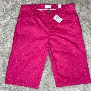 The Children's Place Girls Pink Polka Dot Skimmer Shorts - Size 14
